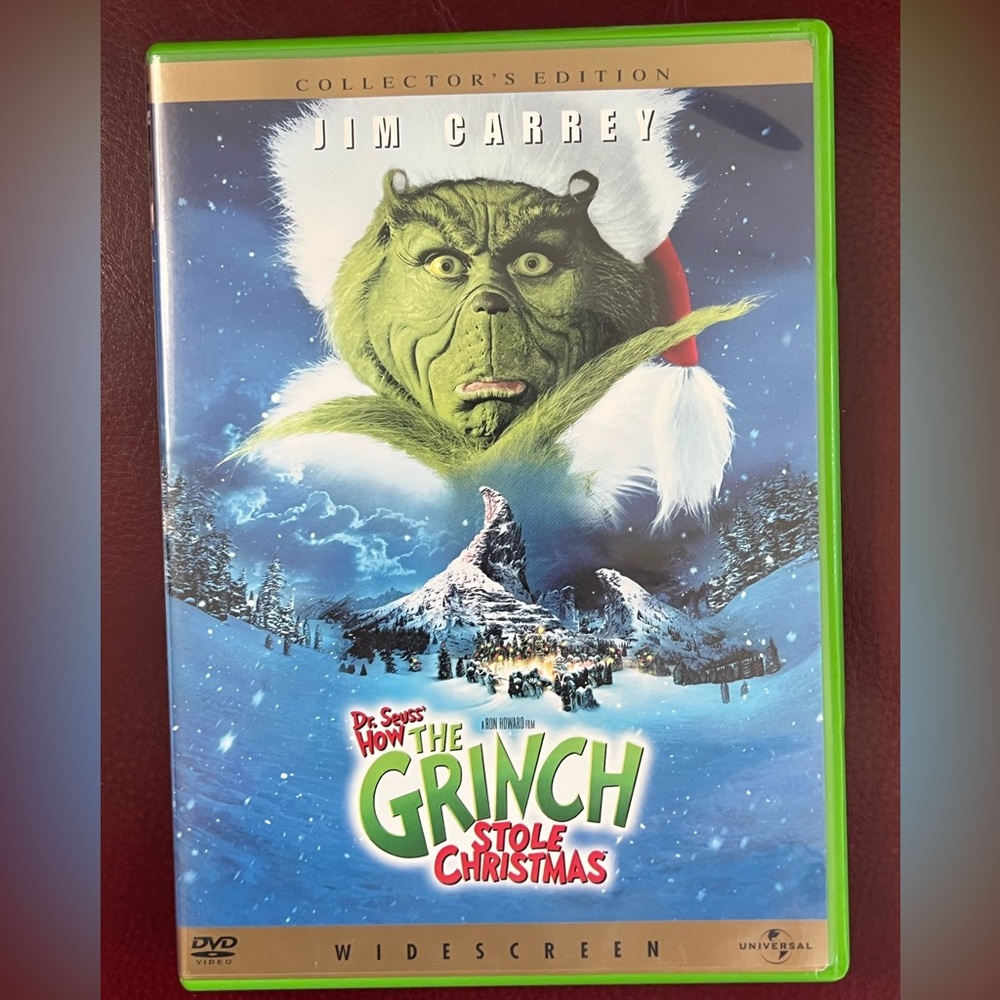 Dr. Seuss’ How The Grinch Stole Christmas DVD WIDESCREEN Collector’s Edition